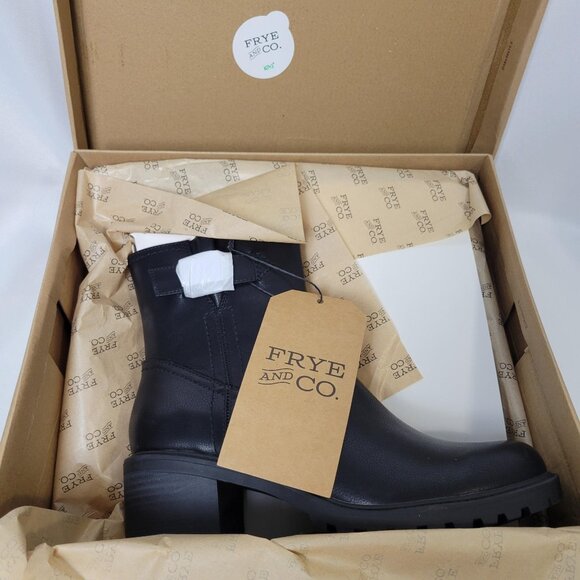 Frye and Co. Women's 10 Addison Black Ankle Chelea Boots NEW Vegan Boho Festival - Picture 7 of 8